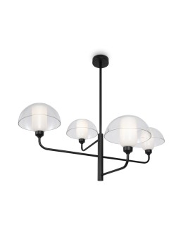 Maytoni Memory Lampa Wisząca 4xE14 40W Czarny MOD177PL-04B