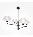 Maytoni Memory Lampa Wisząca 4xE14 40W Czarny MOD177PL-04B