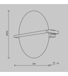 Wall lamps - Maytoni Mira Designer LED wall lamp 14W 300lm 3000K Gold MOD279WL-L14G3K. - product 6