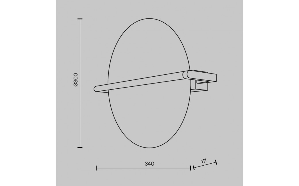 Maytoni Mira Kinkiet Designerski LED 14W 300lm 3000K Złoty MOD279WL-L14G3K