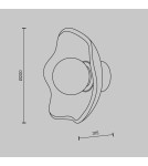 Wall lamps - Maytoni Miracle Wall lamp/wall lamp 1xG9 28W Brass MOD207WL-01BS - product 3