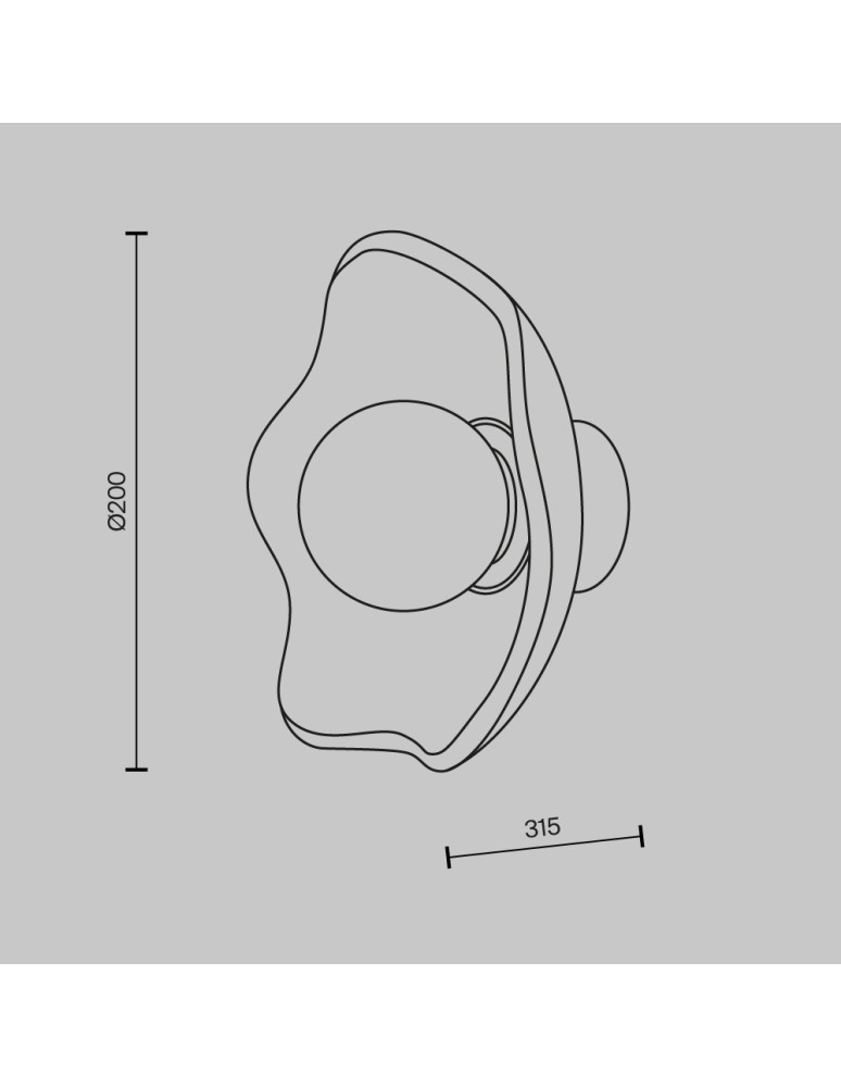 Wall lamps - Maytoni Miracle Wall lamp/wall lamp 1xG9 28W Brass MOD207WL-01BS - product kolory-swiatla.pl 3