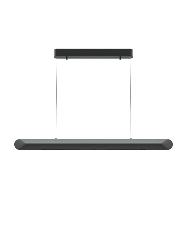 Maytoni Motion Horizontal Modern Pendant Lamp over Desk/island LED 40W 2000lm 3000K Black MOD276PL-L40B3K
