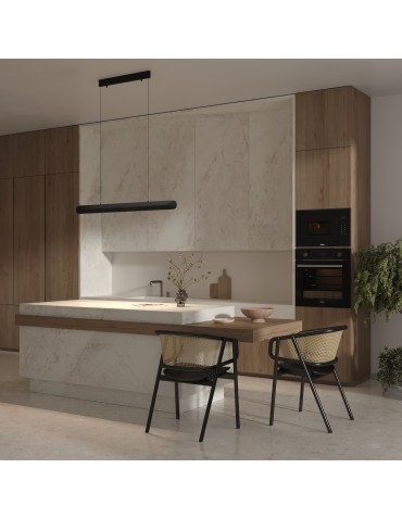 Maytoni Motion Lampa Wisząca Pozioma Nowoczesna nad Biurko/Wyspę LED 40W 2000lm 3000K Czarny MOD276PL-L40B3K - produkt 2