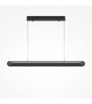 Pendant lamps - Maytoni Motion Horizontal Modern Pendant Lamp over Desk/island LED 40W 2000lm 3000K Black MOD276PL-L40B3K - product 5