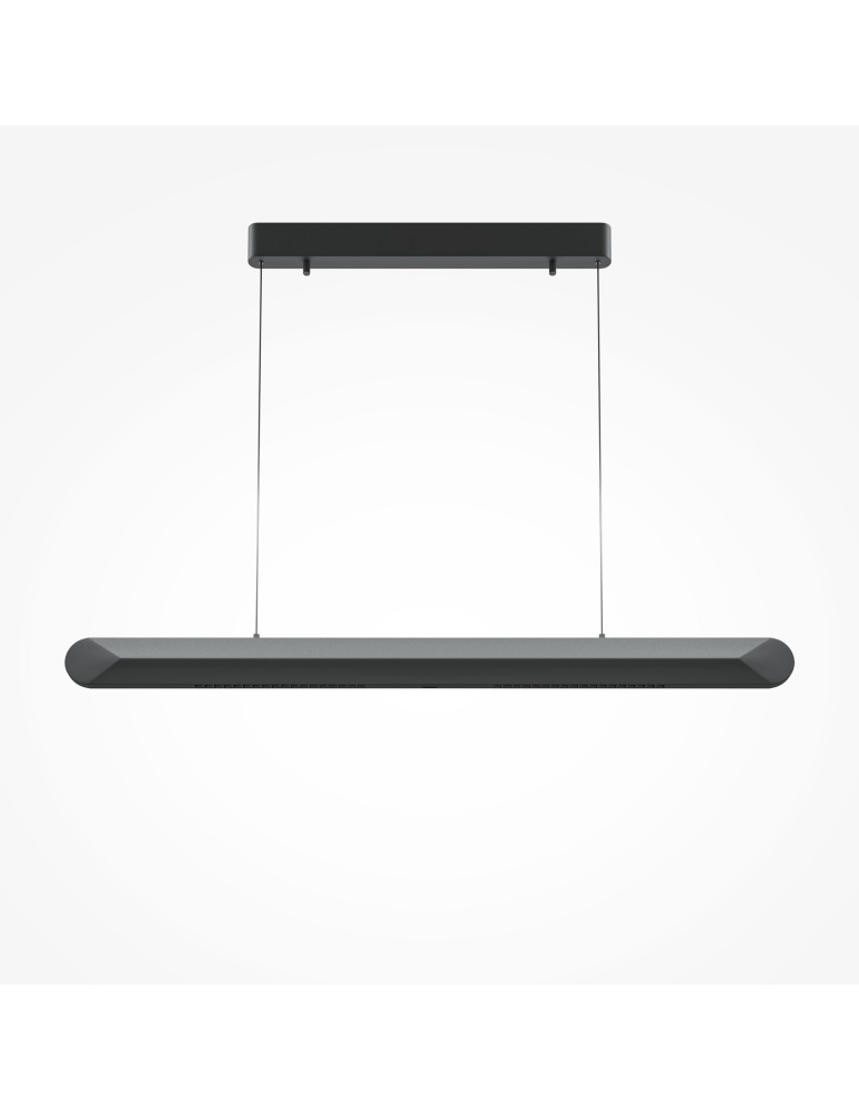 Pendant lamps - Maytoni Motion Horizontal Modern Pendant Lamp over Desk/island LED 40W 2000lm 3000K Black MOD276PL-L40B3K - product kolory-swiatla.pl 5