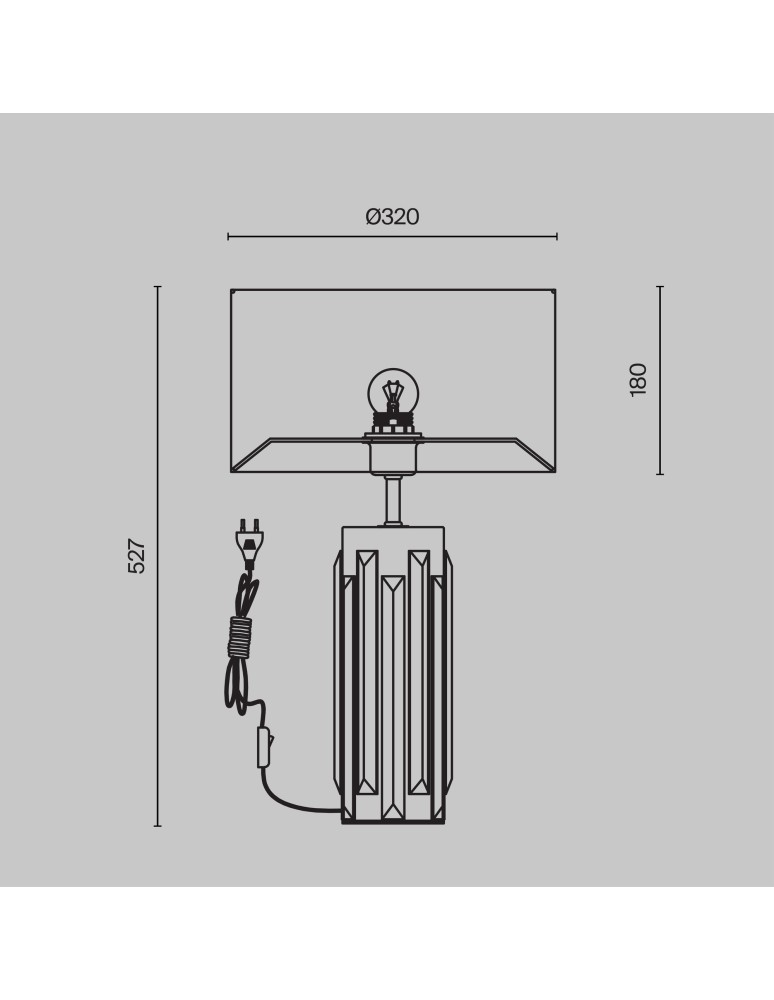 Table lamps with lampshade - Maytoni Muse Table Lamp 1xE27 60W Chrome MOD304TL-01CH - product kolory-swiatla.pl 3