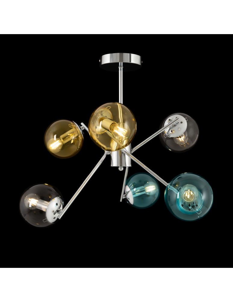 Modern chandeliers - Maytoni Nancy Modern Chandelier 6xE14 40W Chrome MOD139PL-06CH - product kolory-swiatla.pl 4