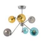 Modern chandeliers - Maytoni Nancy Modern Chandelier 6xE14 40W Chrome MOD139PL-06CH - product 6