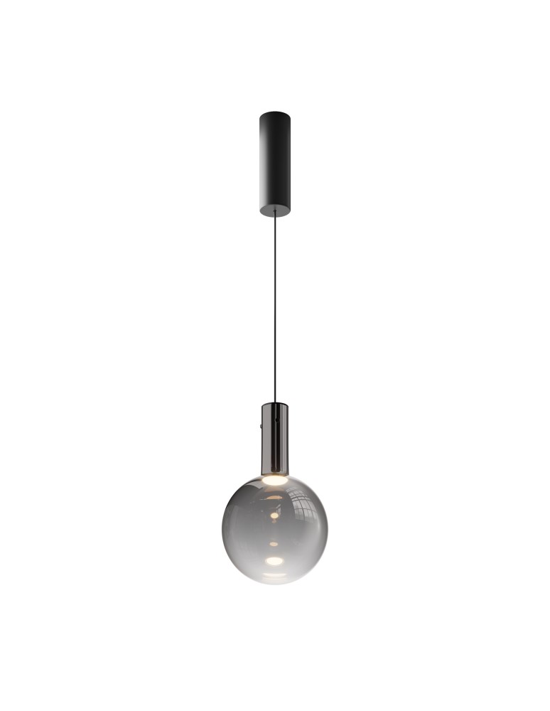 Pendant lamps - Maytoni Nebula Glass Ball LED Pendant Lamp 4W 400lm 3000K Black MOD182PL-L4B3K. - product kolory-swiatla.pl 1