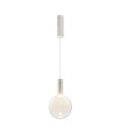 Single pendant lamps - Maytoni Nebula LED Glass Ball Pendant Lamp 4W 400lm 3000K White MOD182PL-L4W3K. - product 1