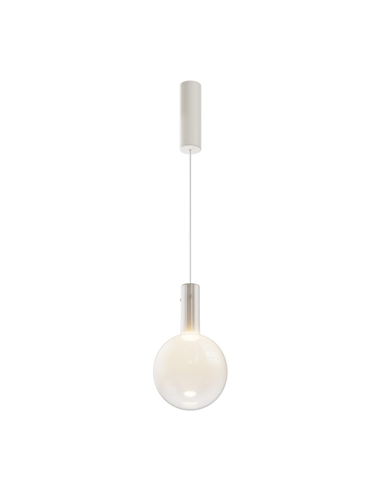 Single pendant lamps - Maytoni Nebula LED Glass Ball Pendant Lamp 4W 400lm 3000K White MOD182PL-L4W3K. - product kolory-swiatla.pl 1