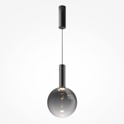 Maytoni Nebula Lampa Wisząca Szklane Kule LED 6W 700lm 3000K Czarny MOD182PL-L6B3K