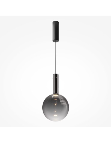 Maytoni Nebula LED 6W glass sphere pendant lamp 700lm 3000K Black MOD182PL-L6B3K.