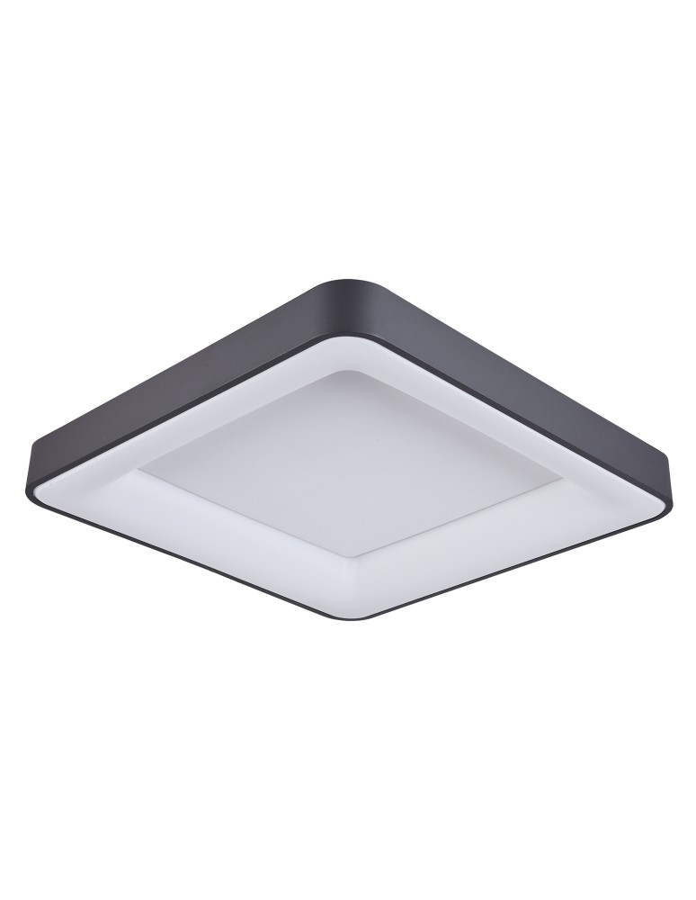 Square ceiling lamps - ITALUX Giacinto Black LED Plafond 50W 2750lm 3000K 5304-850SQC-BK-3. - product kolory-swiatla.pl 1