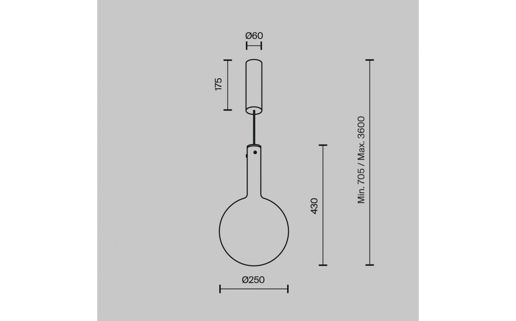 Maytoni Nebula Lampa Wisząca Szklane Kule LED 6W 700lm 3000K Biały MOD182PL-L6W3K