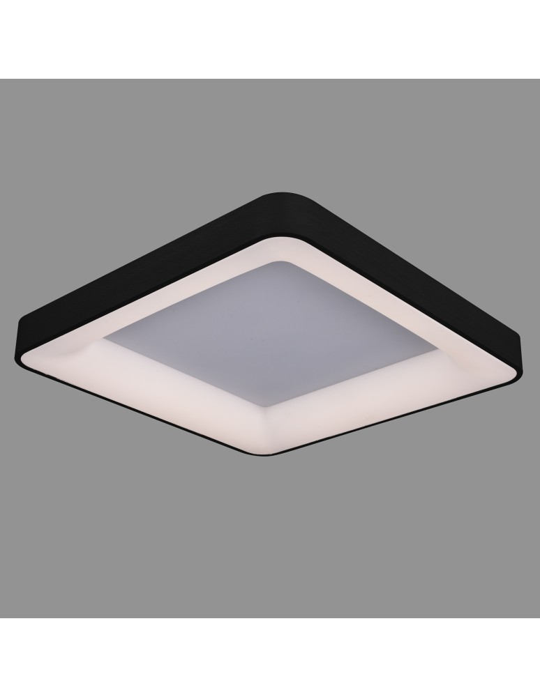 Square ceiling lamps - ITALUX Giacinto Black LED Plafond 50W 2750lm 3000K 5304-850SQC-BK-3. - product kolory-swiatla.pl 2