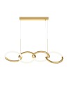 View Maytoni Node Modern LED Pendant Lamp 40W 2600lm 3000K Gold MOD165PL-L40G3K.
