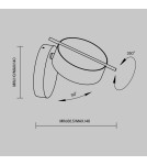 Wall lamps - Maytoni Nuance LED wall lamp/wall lamp 4W 200lm 3000K Black, Brass MOD180WL-L4B3K - product 4