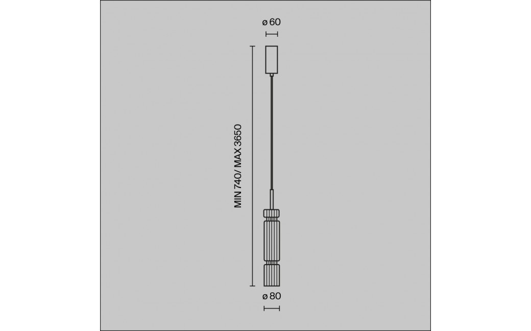 Maytoni Ordo Lampa Wisząca LED 8W 920lm 3000K Czarny MOD272PL-L12B3K1