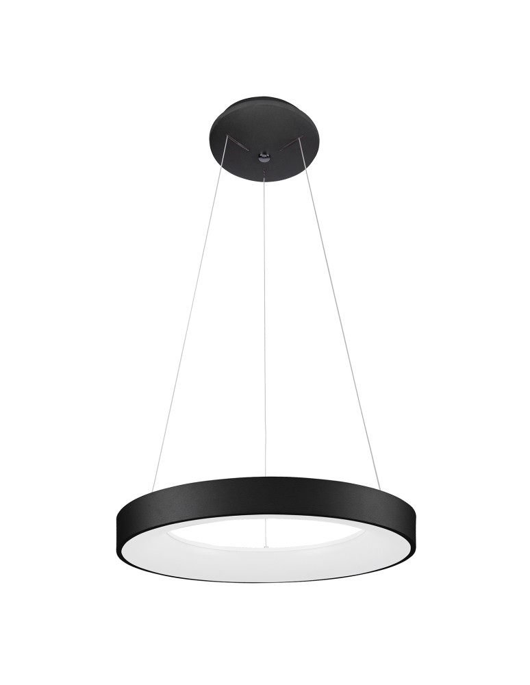 Pendant lamps circles - ITALUX Giulia Black LED Pendant 40W 2200lm 3000K 5304-840RP-BK-3. - product kolory-swiatla.pl 1
