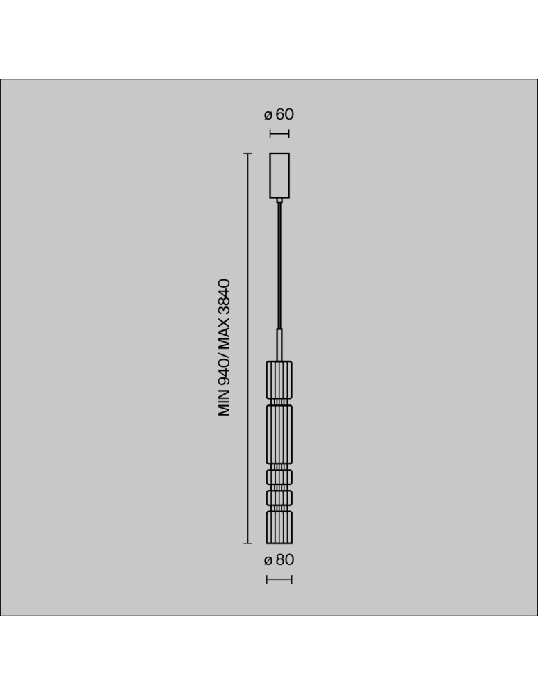 Pendant lamps - Maytoni Ordo LED Pendant Lamp 8W 920lm 3000K Black MOD272PL-L12BS3K. - product kolory-swiatla.pl 7