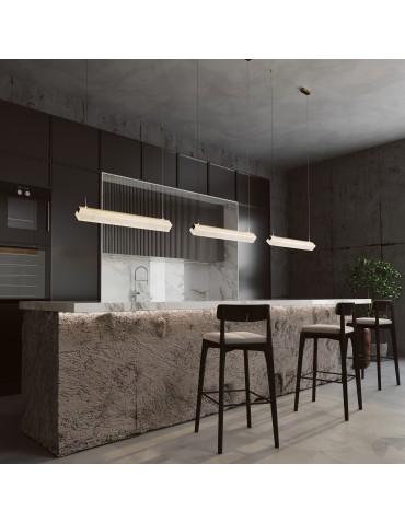 Maytoni Petra Lampa Wisząca Pozioma LED 35W 2400lm 3000K Mosiądz MOD250PL-L36BS3K - produkt 2