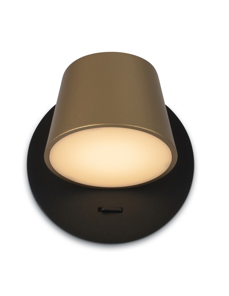 Wall lamps - Maytoni Pixel Wall lamp/wall switch with LED switch 7W 350lm 3000K Black MOD421WL-L6BBS3K - product kolory-swiatla.pl 1