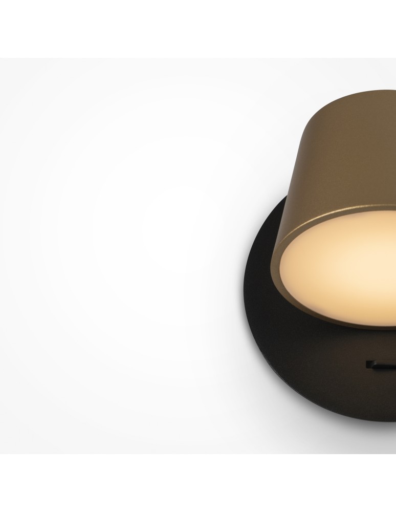 Maytoni Pixel Kinkiet/Ścienna z Włącznikiem LED 7W 350lm 3000K Czarny MOD421WL-L6BBS3K