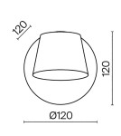 Maytoni Pixel Kinkiet/Ścienna z Włącznikiem LED 7W 350lm 3000K Czarny MOD421WL-L6BBS3K