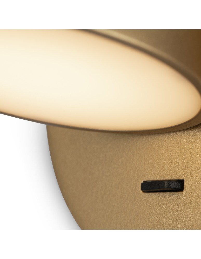 Maytoni Pixel Kinkiet/Ścienna z Włącznikiem LED 7W 350lm 3000K Mosiądz MOD421WL-L6BS3K