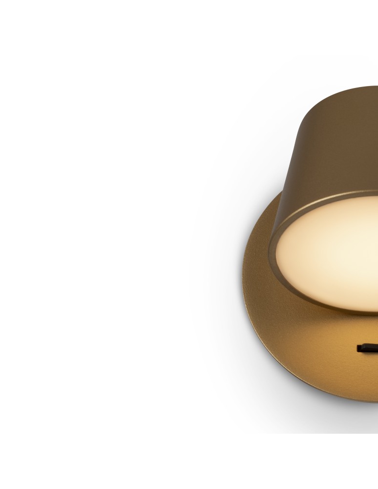 Maytoni Pixel Kinkiet/Ścienna z Włącznikiem LED 7W 350lm 3000K Mosiądz MOD421WL-L6BS3K