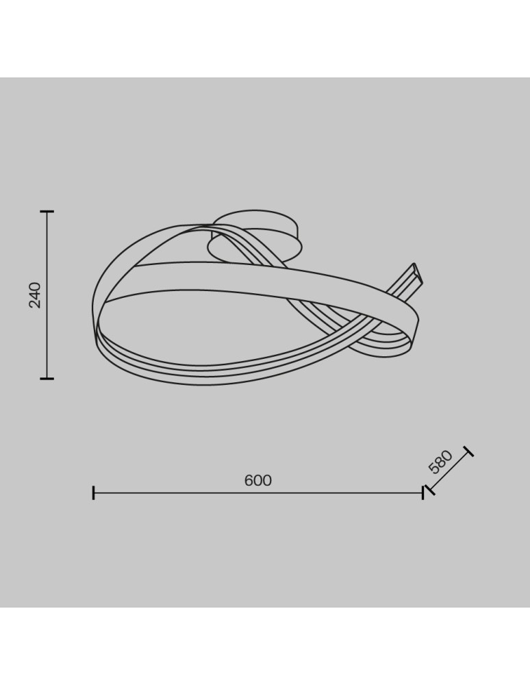 Maytoni Plons Lampa Sufitowa LED 34W 2040lm 3000K Mosiądz MOD283CL-L34BS3K