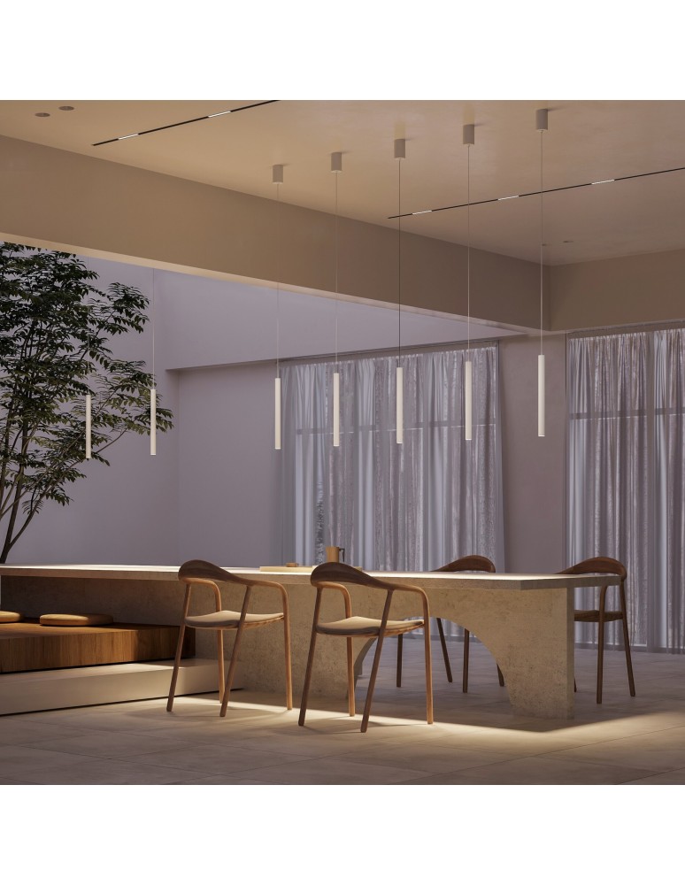 Pendant lamps - Maytoni Pro Base LED Tube Pendant Lamp 6W 500lm 4000K White MOD159PL-L6W4K2. - product kolory-swiatla.pl 2