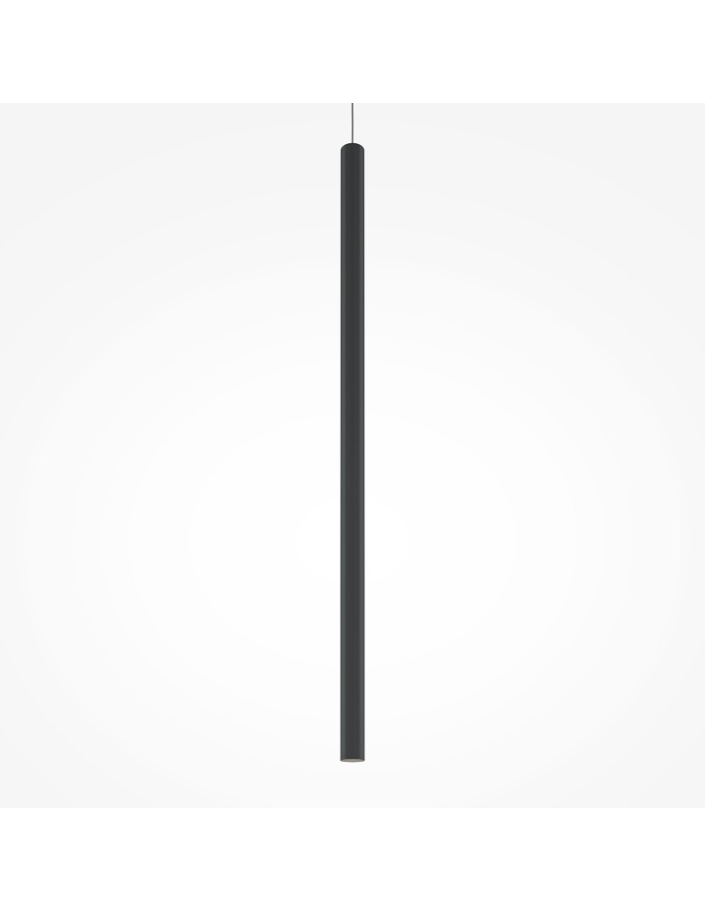 Pendant lamps - Maytoni Pro Extra LED Tube Pendant Lamp 6W 500lm 4000K Black MOD160PL-L6B4K1 - product kolory-swiatla.pl 4