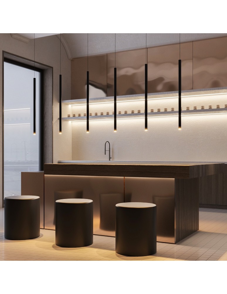 Pendant lamps - Maytoni Pro Extra LED Tube Pendant Lamp 6W 500lm 4000K Gold MOD160PL-L6G4K1 - product kolory-swiatla.pl 2