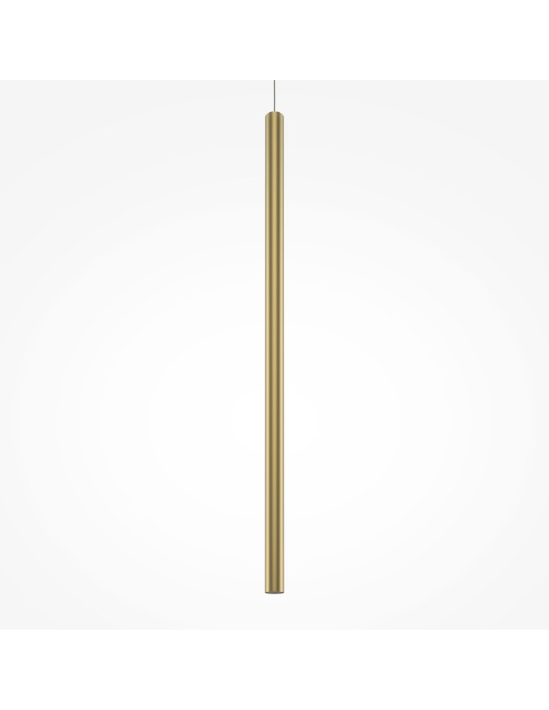 Pendant lamps - Maytoni Pro Extra LED Tube Pendant Lamp 6W 500lm 4000K Gold MOD160PL-L6G4K1 - product kolory-swiatla.pl 4