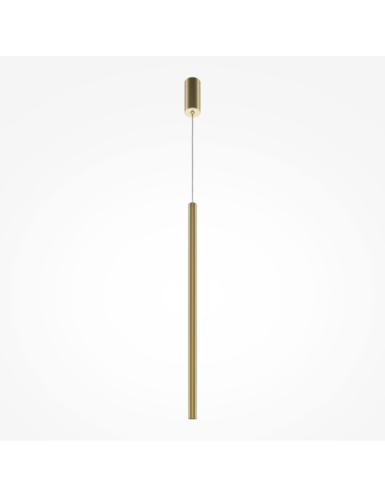 Pendant lamps - Maytoni Pro Extra LED Tube Pendant Lamp 6W 500lm 4000K Gold MOD160PL-L6G4K1 - product kolory-swiatla.pl 5