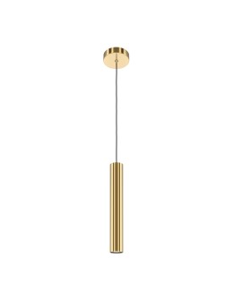 Maytoni Pro Focus Lampa Wisząca Rurka 1xGU10 6W Mosiądz MOD161PL-01BS1