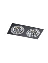 Azzardo SIRO 2 BLACK/ALU 2xES111 Recessed Black/Aluminum AZ0772