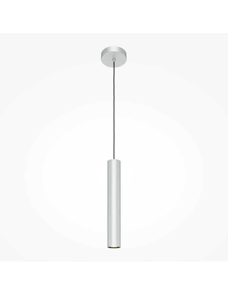 Pendant lamps - Maytoni Pro Focus Pendant Tube Lamp 1xGU10 6W Silver MOD161PL-01CM1. - product kolory-swiatla.pl 1