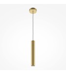 Pendant lamps - Maytoni Pro Focus Pendant Tube Lamp 1xGU10 6W Gold MOD161PL-01G1. - product 1