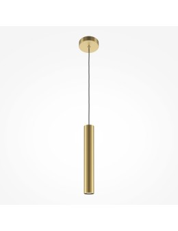 Maytoni Pro Focus Pendant Tube Lamp 1xGU10 6W Gold MOD161PL-01G1.