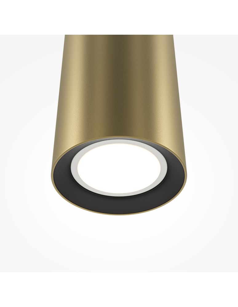 Pendant lamps - Maytoni Pro Focus Pendant Tube Lamp 1xGU10 6W Gold MOD161PL-01G1. - product kolory-swiatla.pl 3