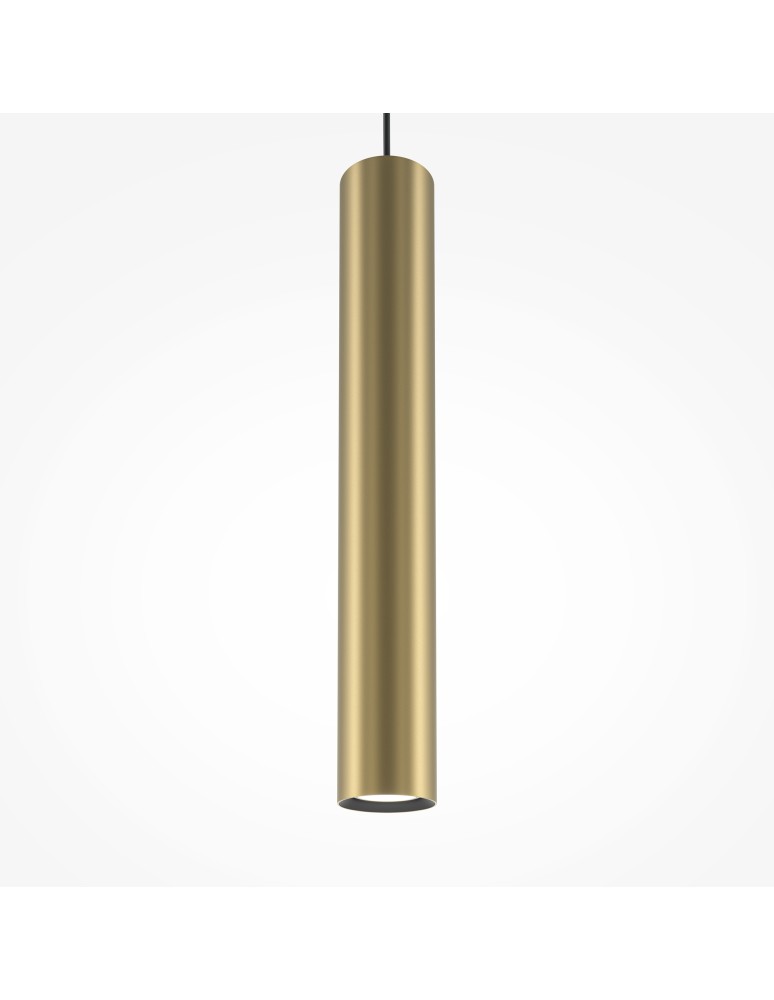 Pendant lamps - Maytoni Pro Focus Pendant Tube Lamp 1xGU10 6W Gold MOD161PL-01G1. - product kolory-swiatla.pl 4