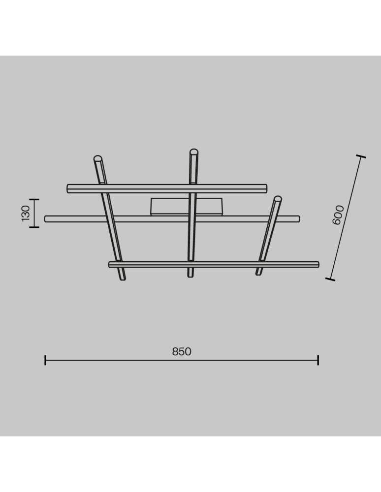 Maytoni Radiance Lampa Sufitowa LED 50W 2250lm 3000K Złoty MOD278CL-L50G3K
