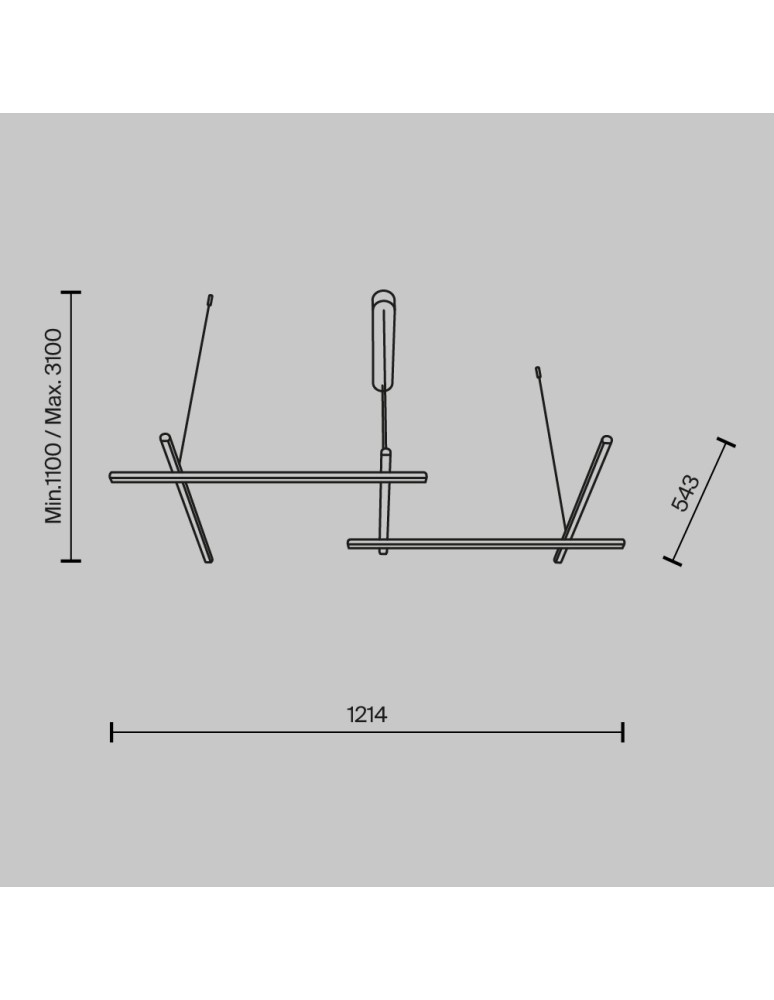 Pendant lamps - Maytoni Radiance LED Pendant Lamp 50W 2150lm 3000K Gold MOD278PL-L50G3K. - product kolory-swiatla.pl 6