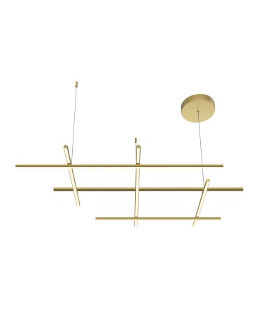 Maytoni Radiance LED Pendant Lamp 80W 3150lm 3000K Gold MOD278PL-L86G3K.