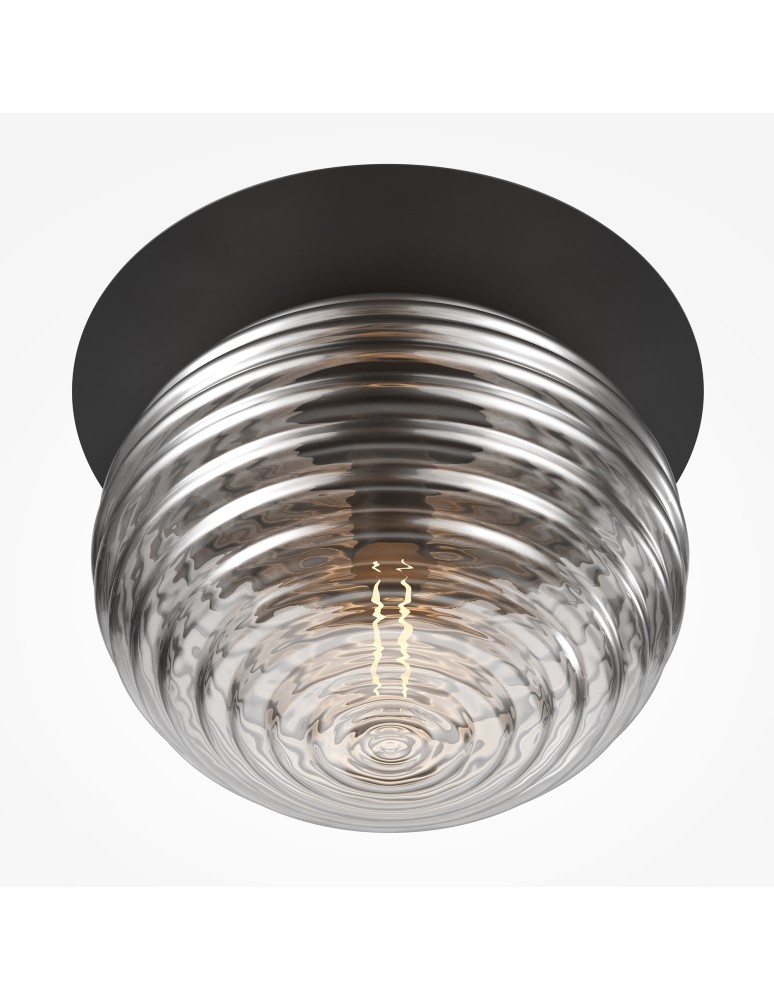Small ceiling lamps - Maytoni Reels Ceiling Lamp 1xE27 60W Black MOD268CL-01B - product kolory-swiatla.pl 3