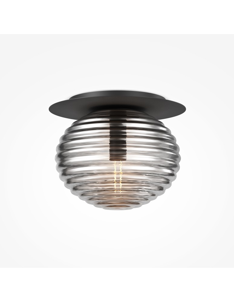 Small ceiling lamps - Maytoni Reels Ceiling Lamp 1xE27 60W Black MOD268CL-01B - product kolory-swiatla.pl 4